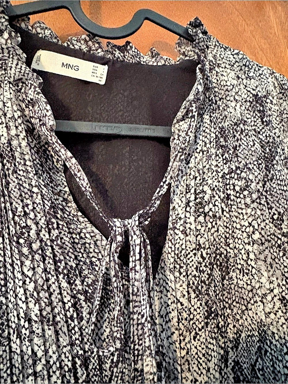 Mango Ruffle Blouse With Snake Print - Picture 6 of 10